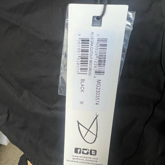 MINKPINK Allegra Black Cutout Midi Dress - Picture 10 of 11